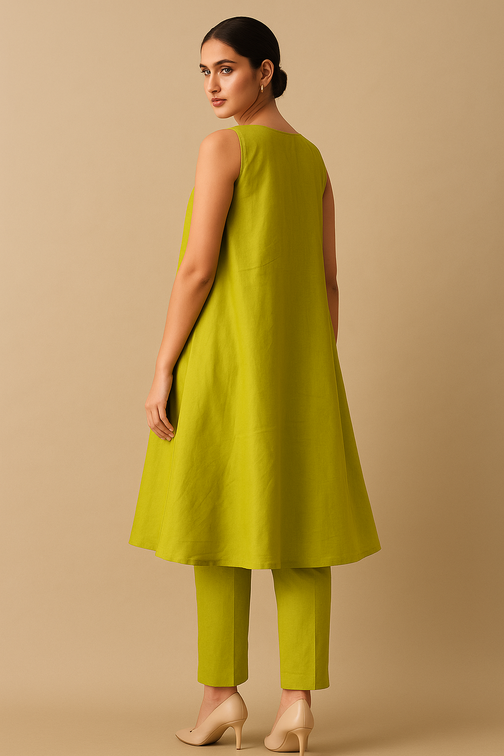 Hariyali A-line Kurta Set