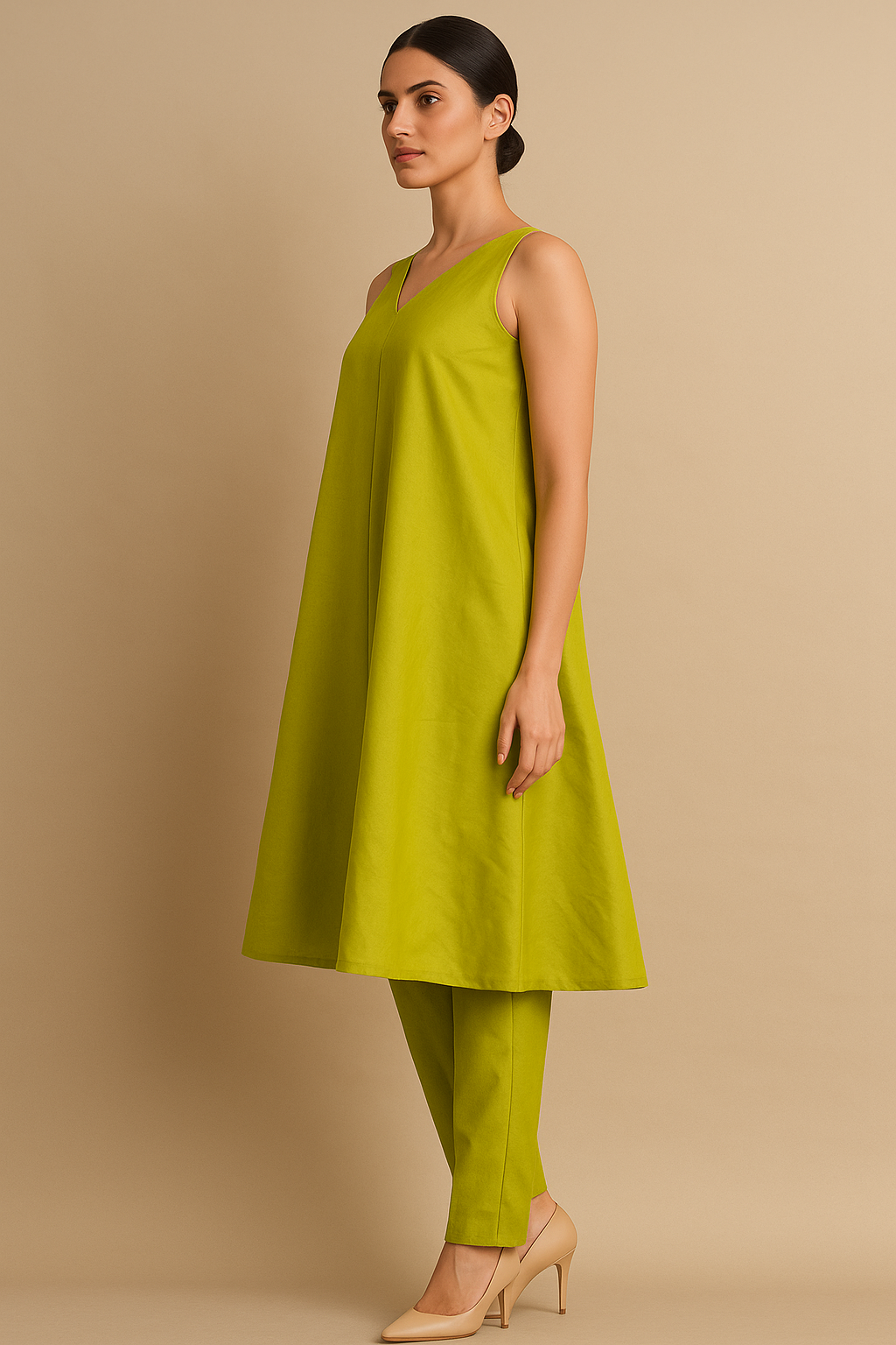 Hariyali A-line Kurta Set