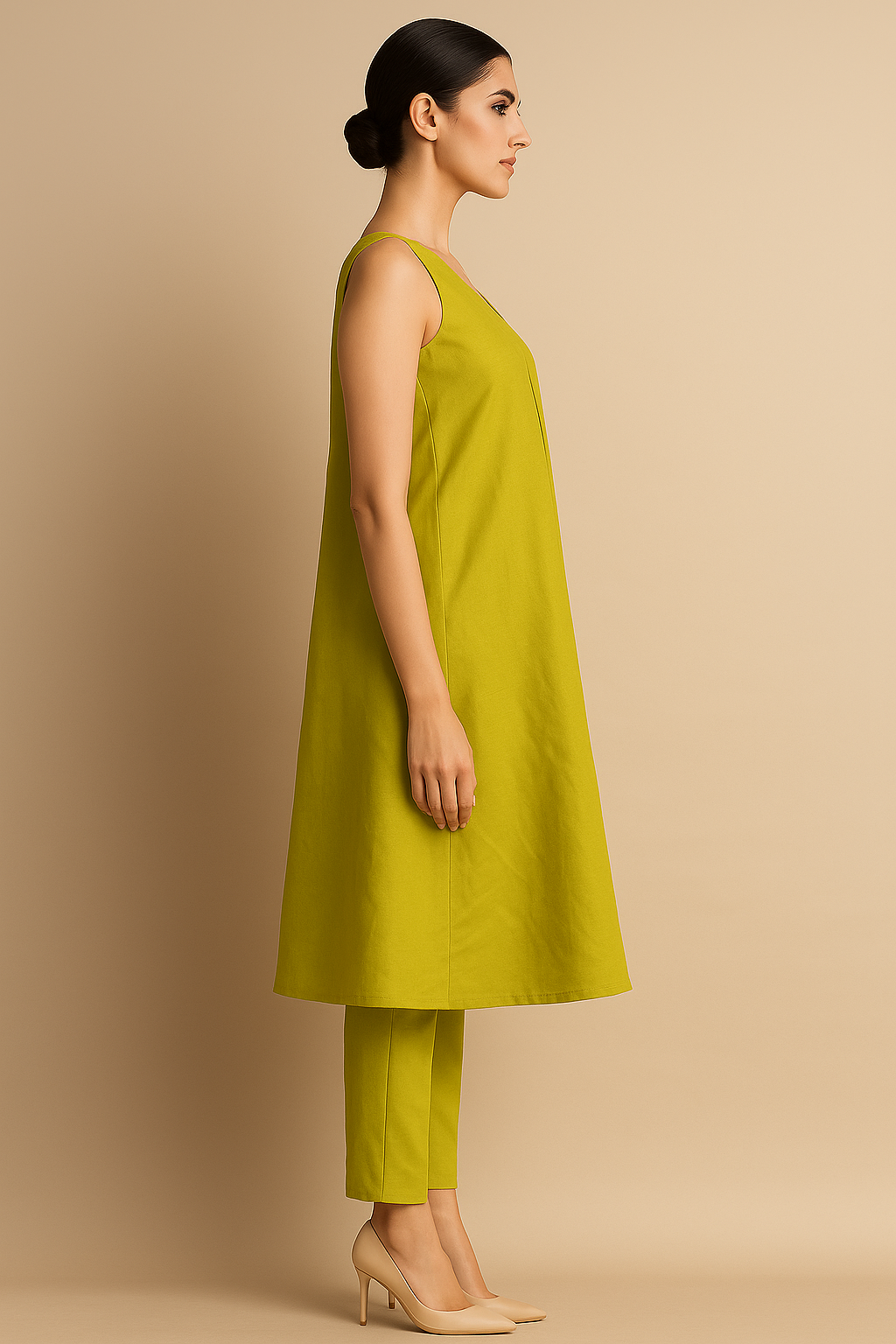 Hariyali A-line Kurta Set