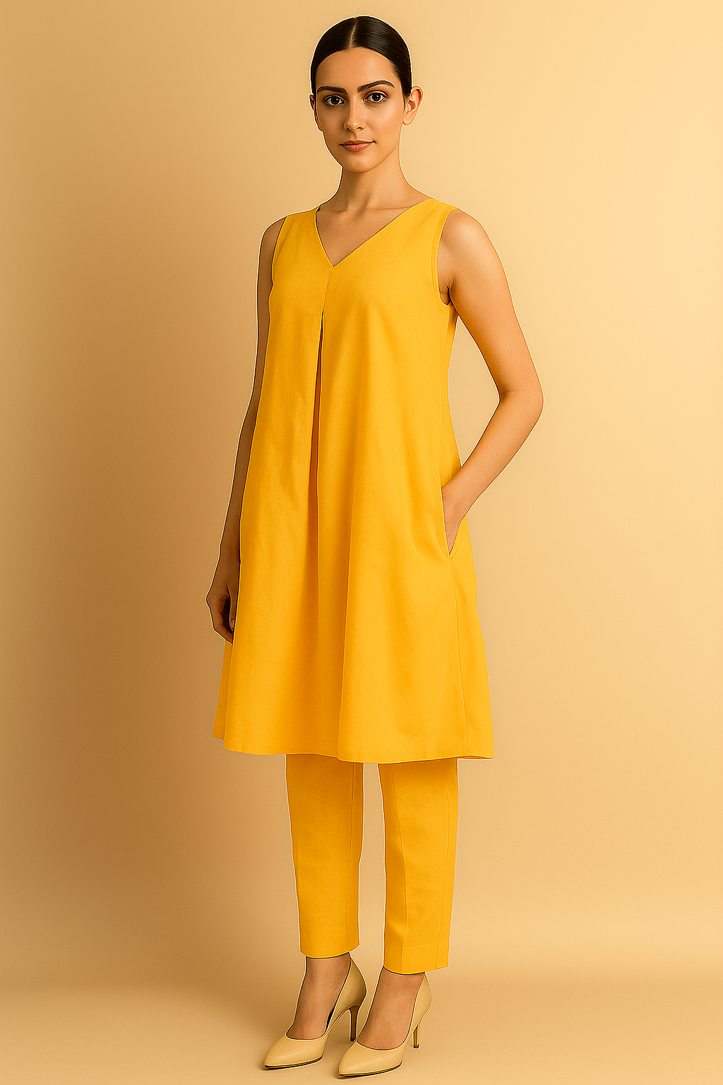 Sunny Grace Sleeveless Kurta Set