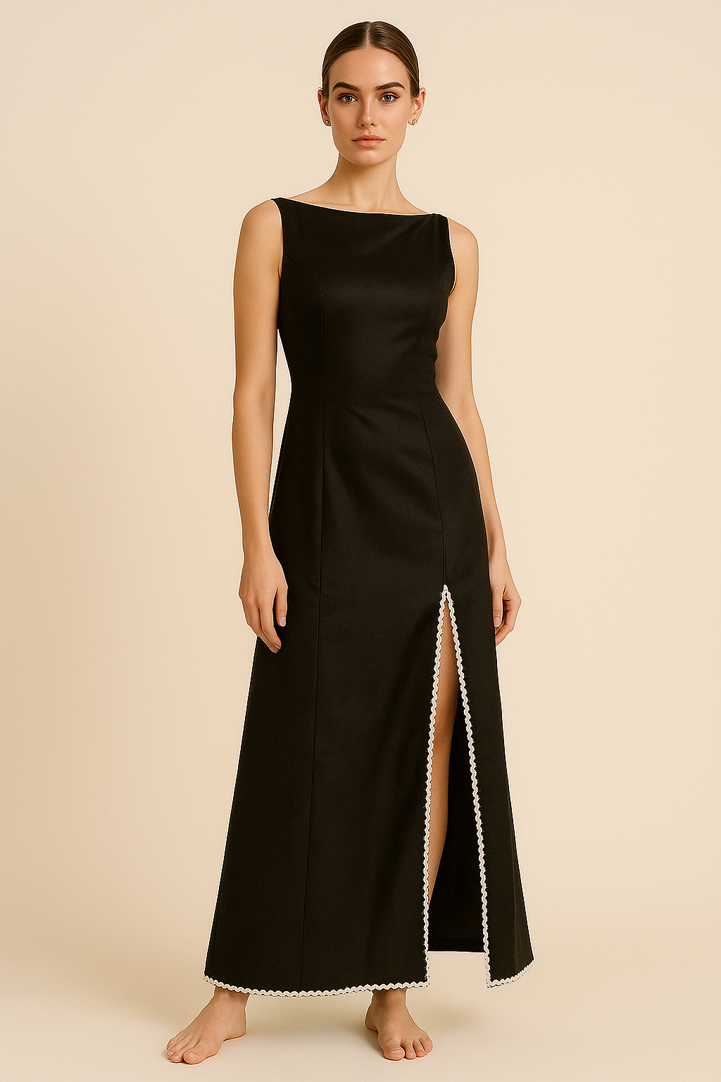 Noir Crescent Gown