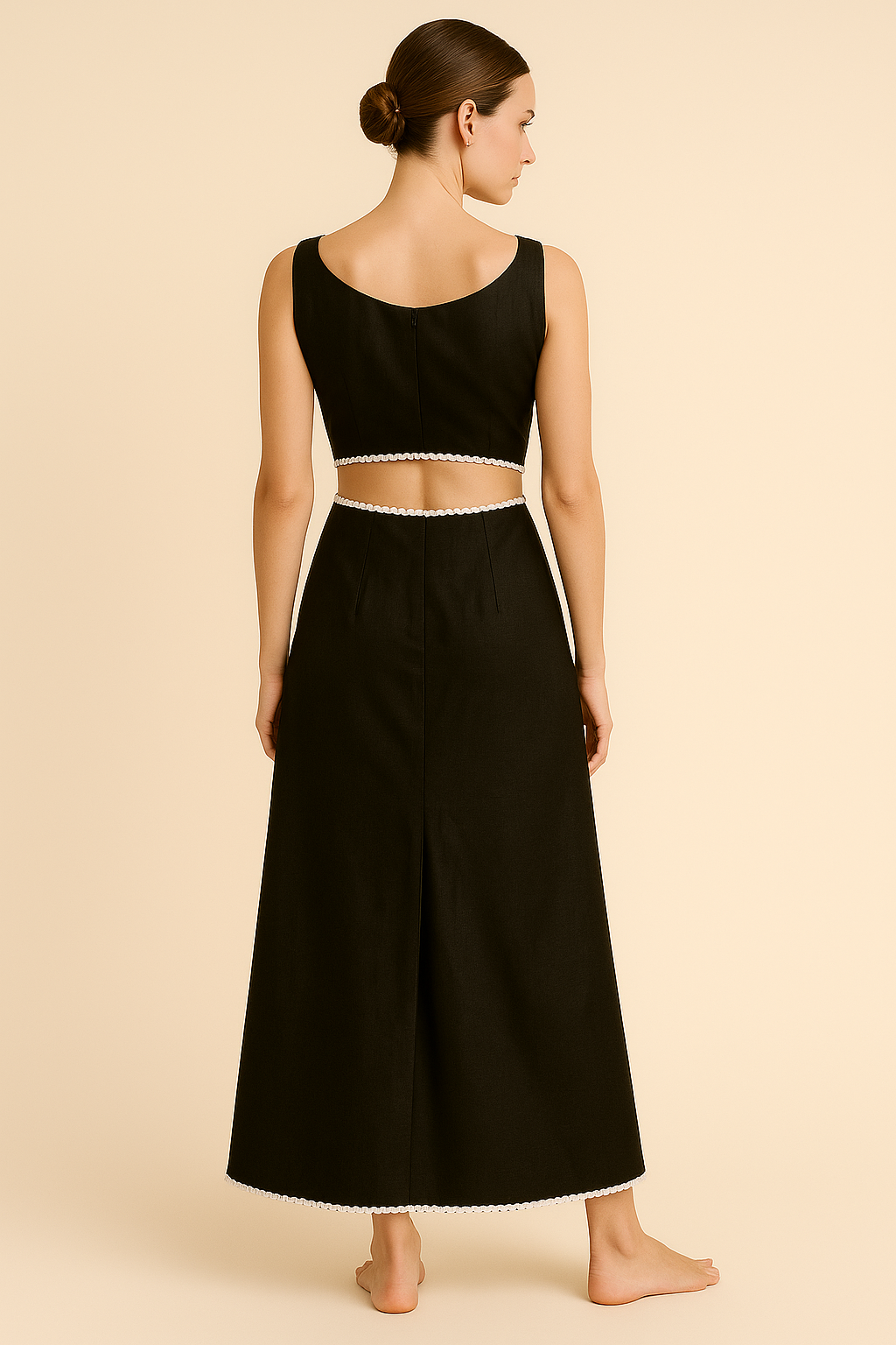Noir Crescent Gown
