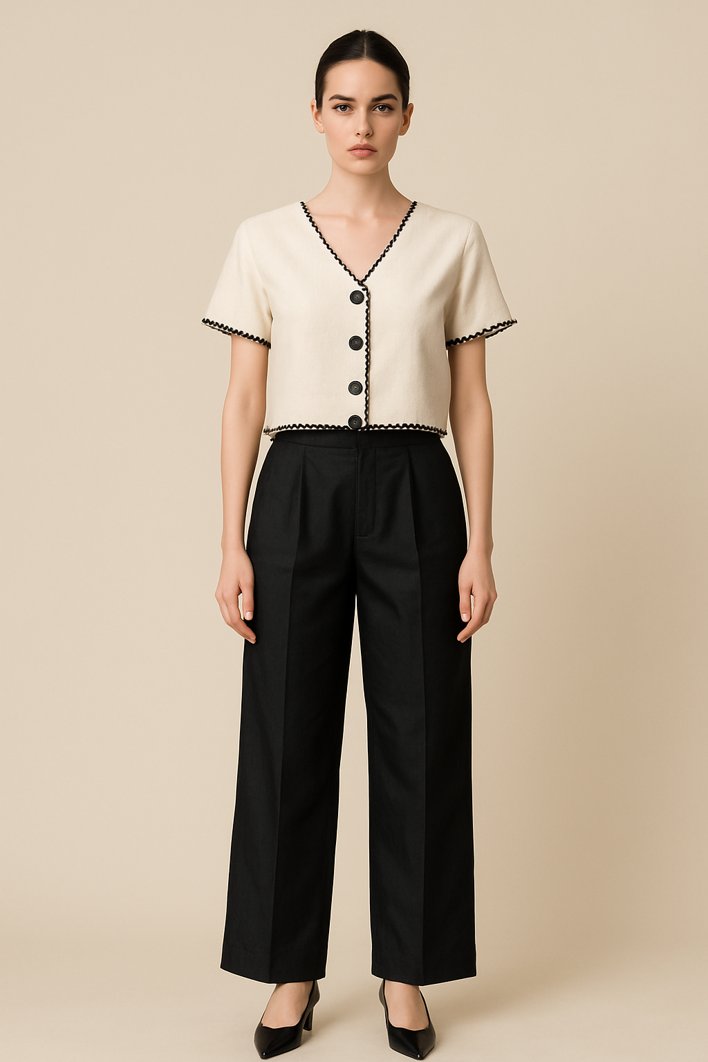 Monochrome Scallop Set