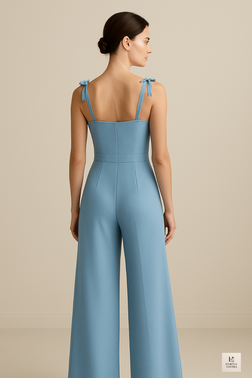 Azure Poise Padded Jumpsuit