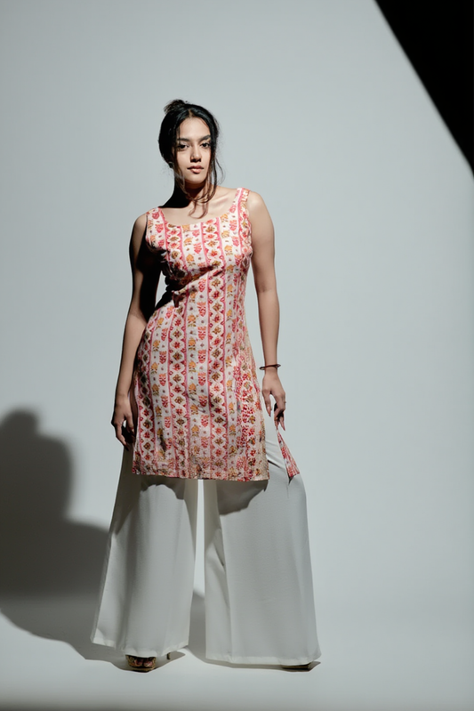 Gulnaar Kurti Set (Red)