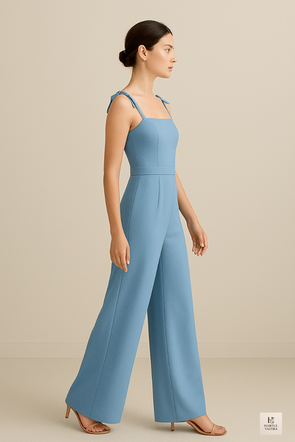 Azure Poise Padded Jumpsuit