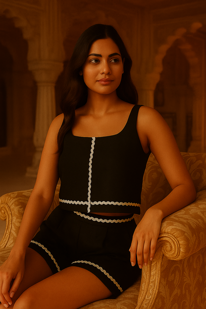 Midnight Trim Co-Ord Set