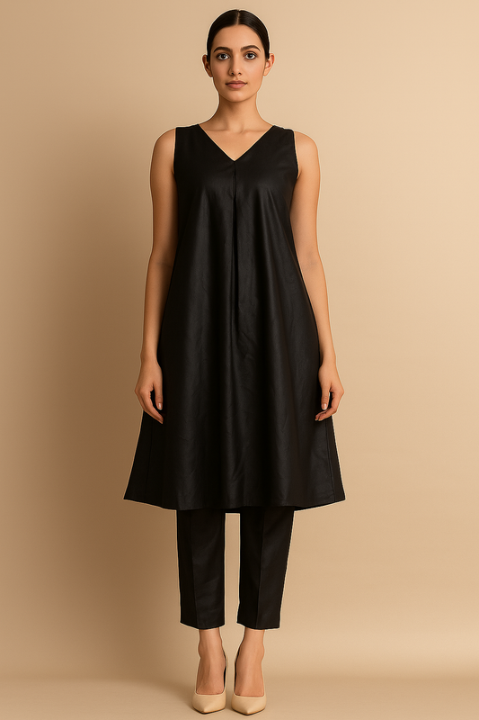 Noir Grace A-Line Set