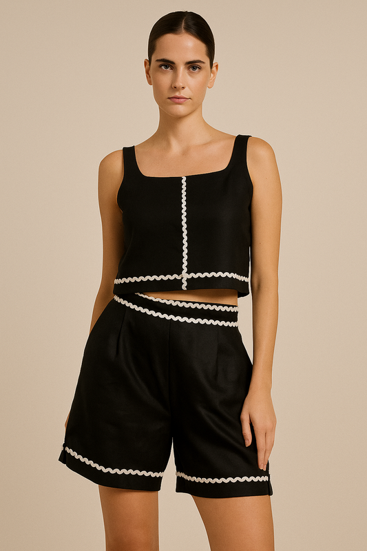 Midnight Trim Co-Ord Set