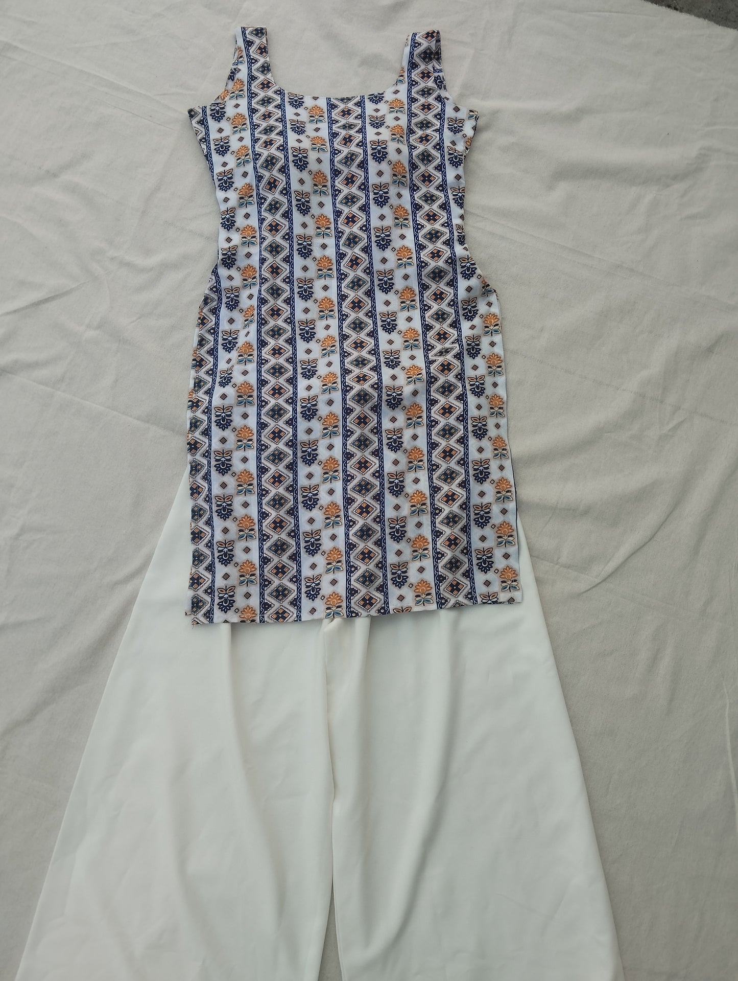 Noor Kurti Set (Blue)