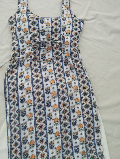 Noor Kurti Set (Blue)