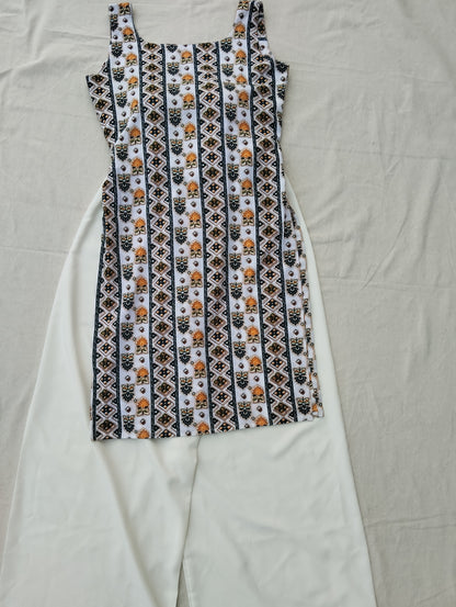 Zahra Kurti Set (Dark Green)